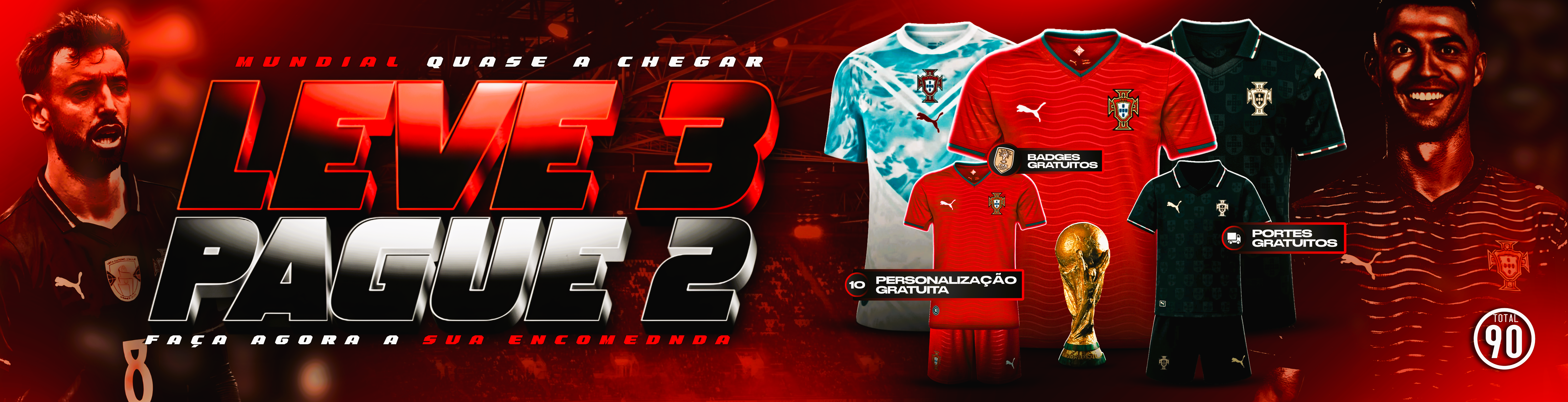 Total 90 - Camisolas de Futebol