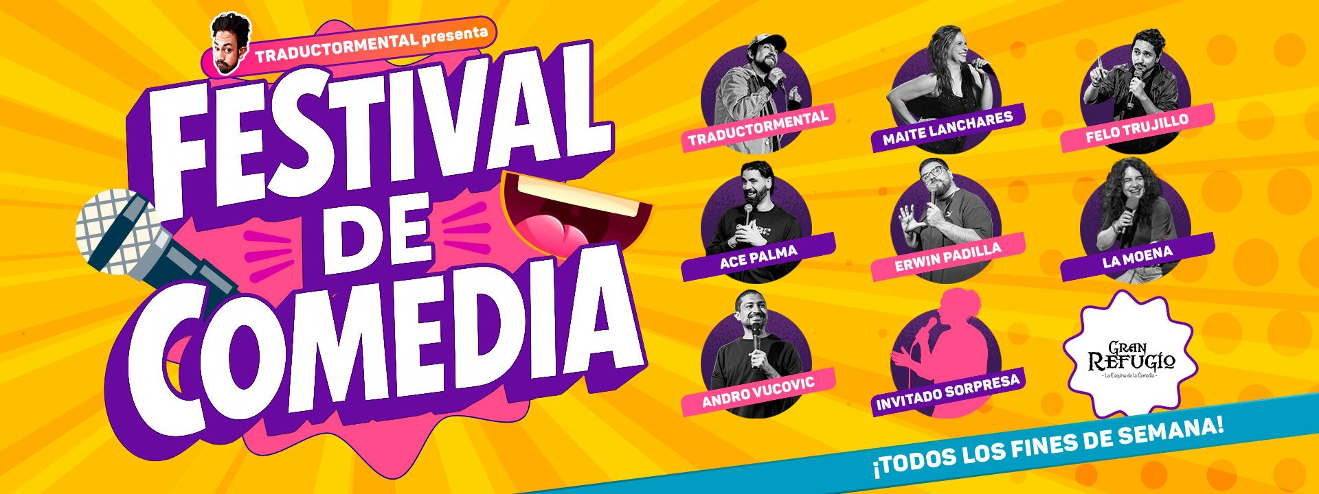 Festival de Comedia - Gran Refugio Barrio Italia