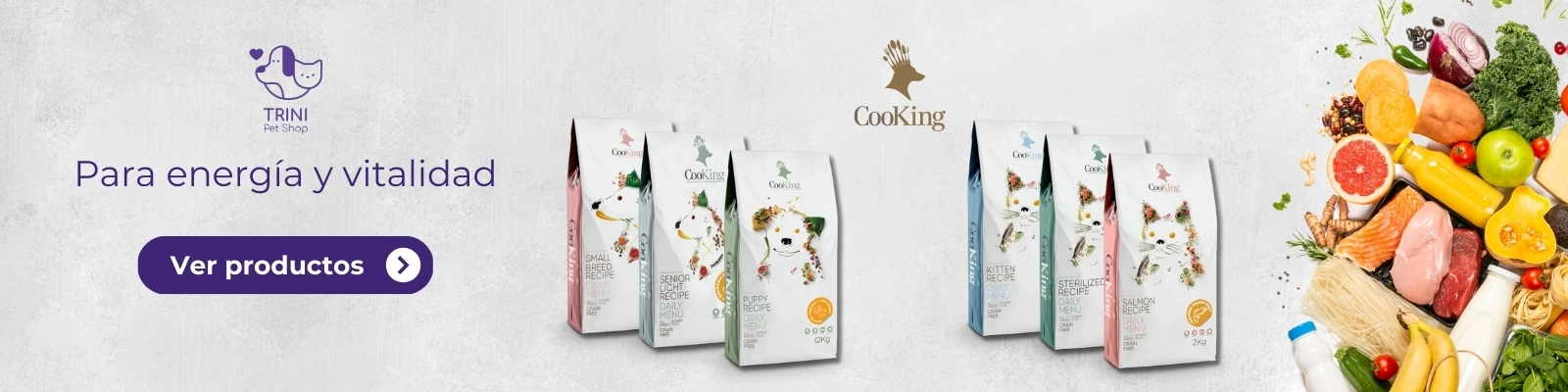 Cooking para perros y gatos, ver productos