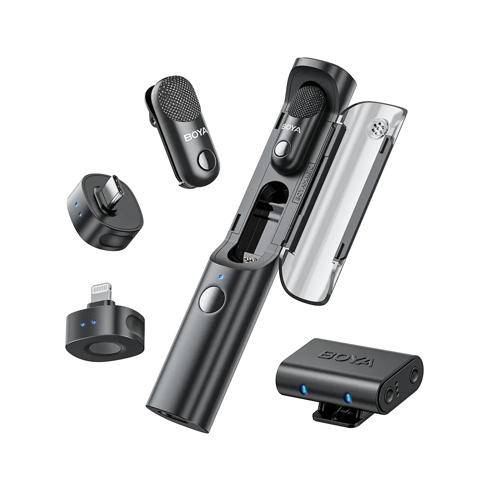 BOYA Magic con IA Micrófono 4-en-1 con Cancelación de Ruido de –40dB