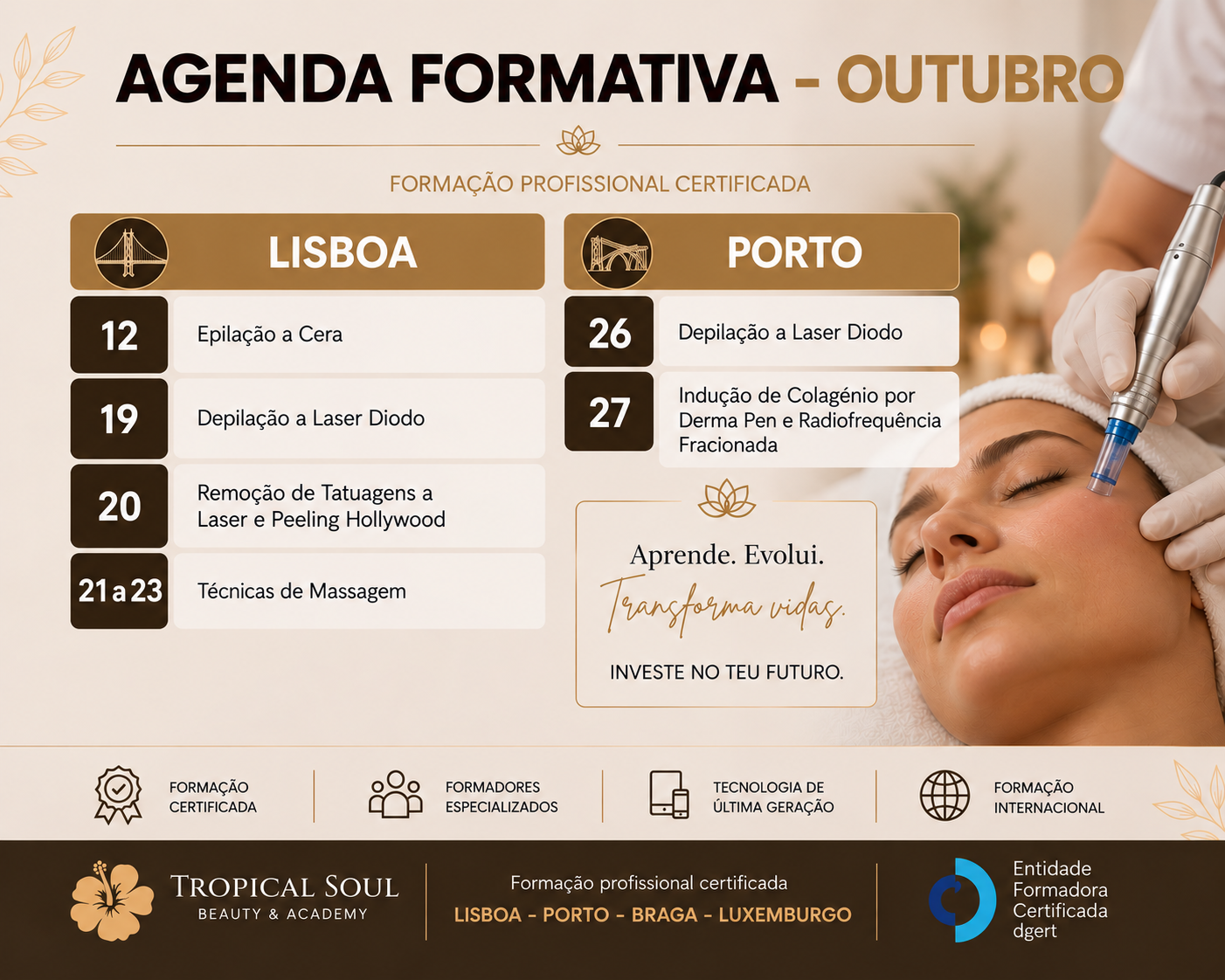 Agenda formativa de <b>OUTUBRO</b>