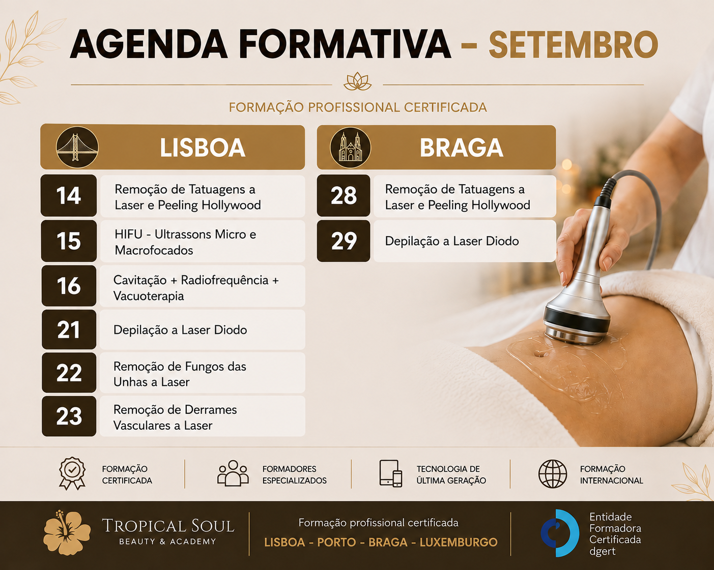 Agenda formativa de <b>SETEMBRO</b>
