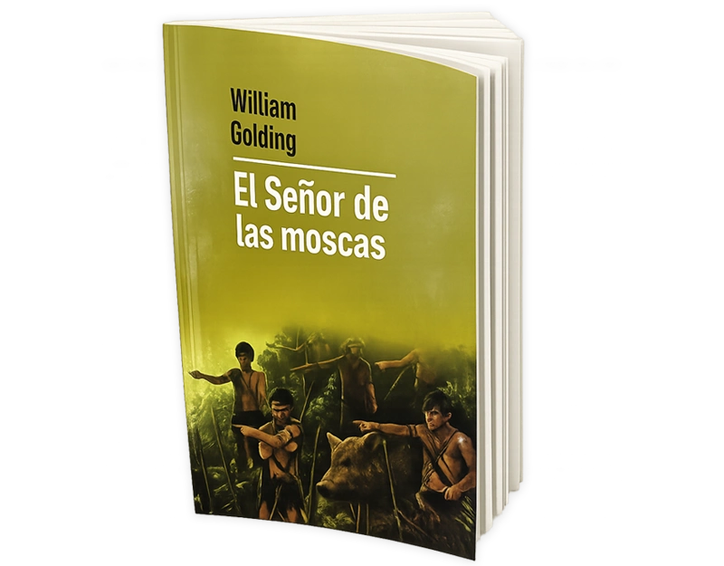 Libro El Señor de las Moscas de William Golding, novela clásica sobre la naturaleza humana disponible en Chile.