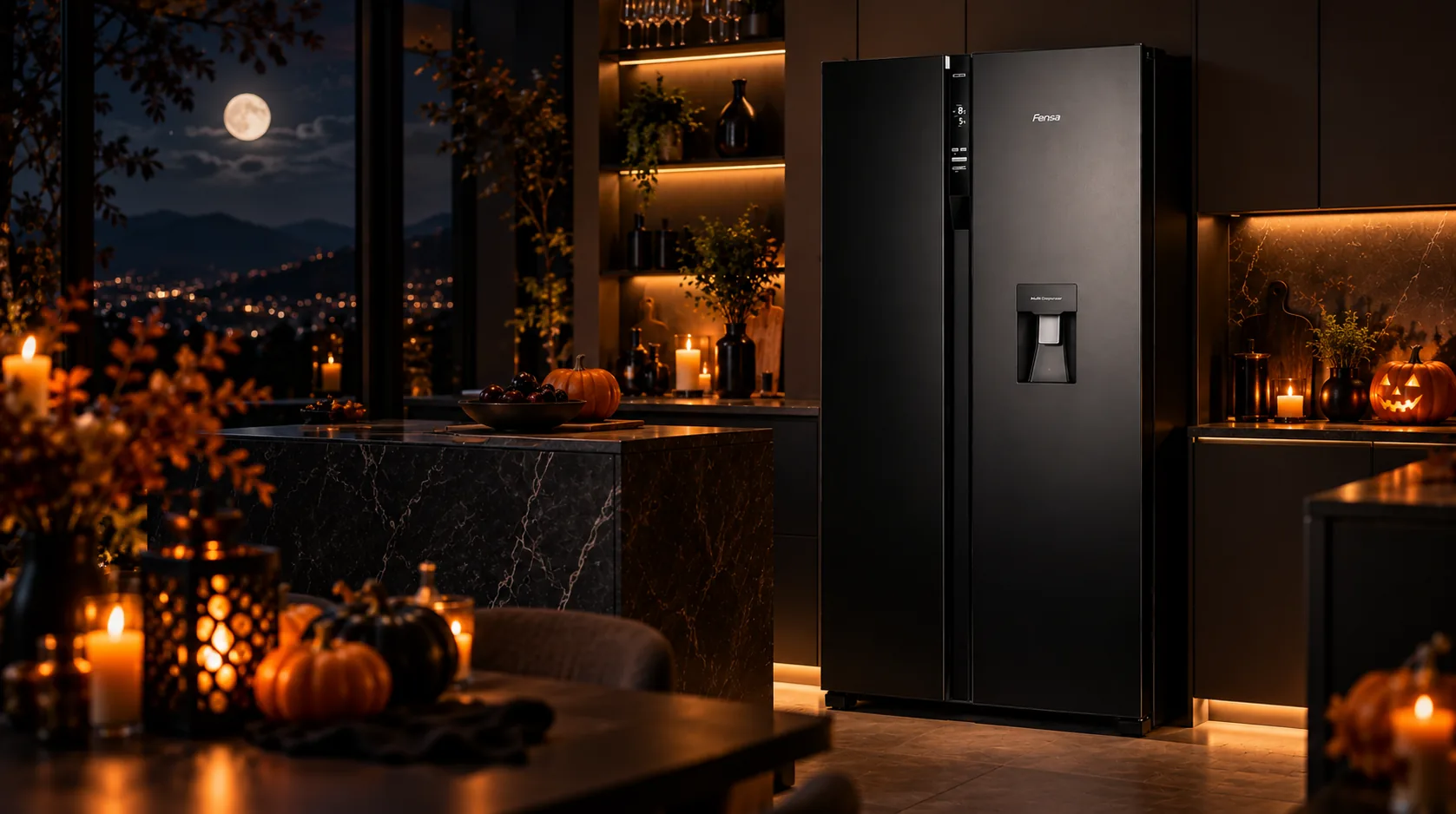 Refrigerador Fensa SFX530B Black 525L