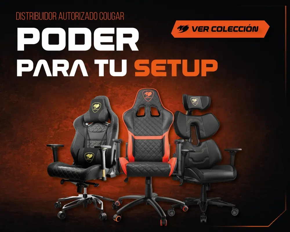 Sillas gamer Cougar Gaming para setup gamer disponibles en VGamers Chile