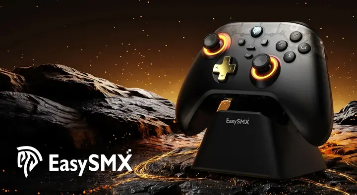 Control gamer inalámbrico EasySMX para PC y consola con diseño profesional para gaming