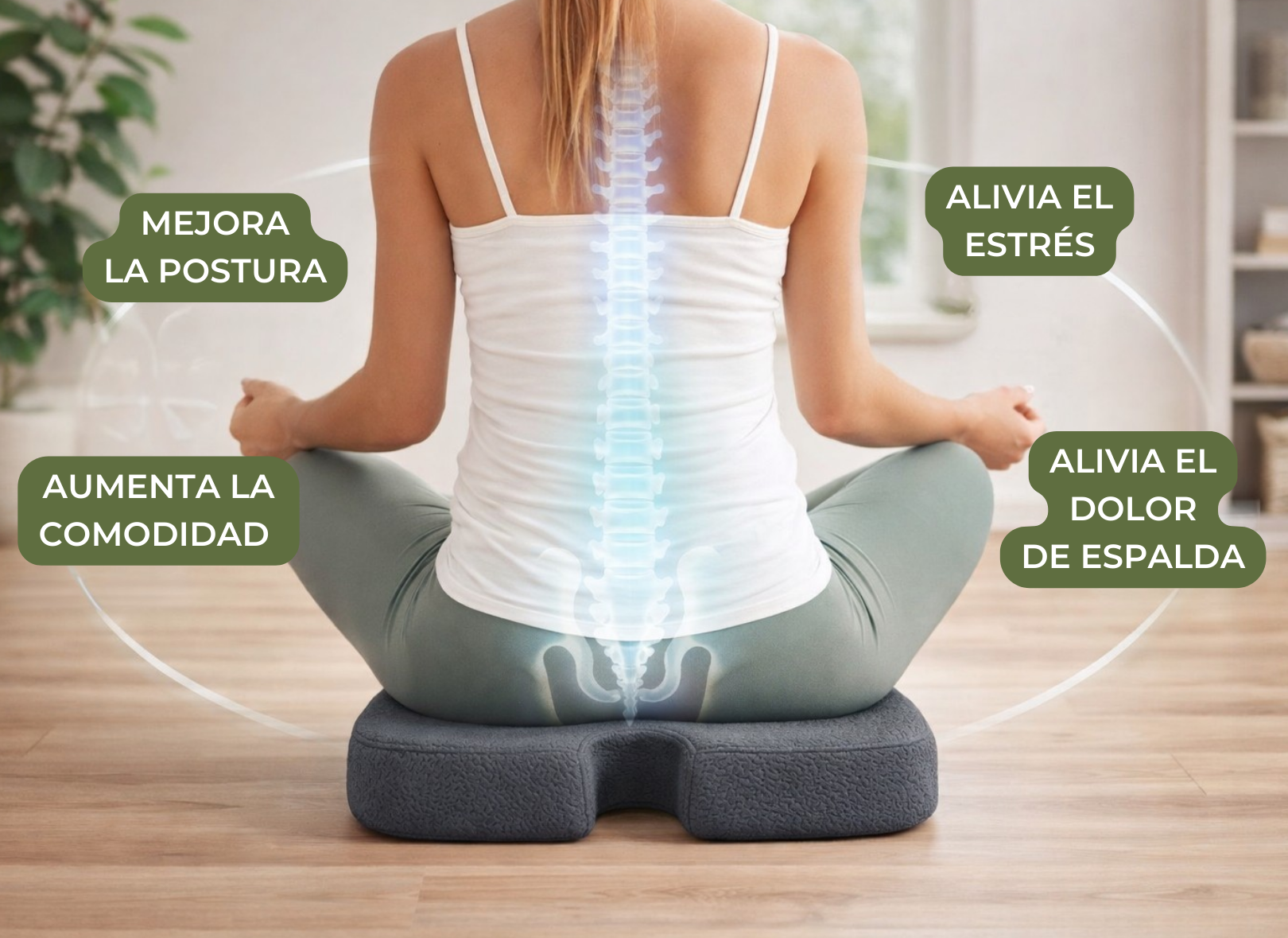 Diseñado para mejorar tu postura y ayudarte a sentirte cómodo durante el día.