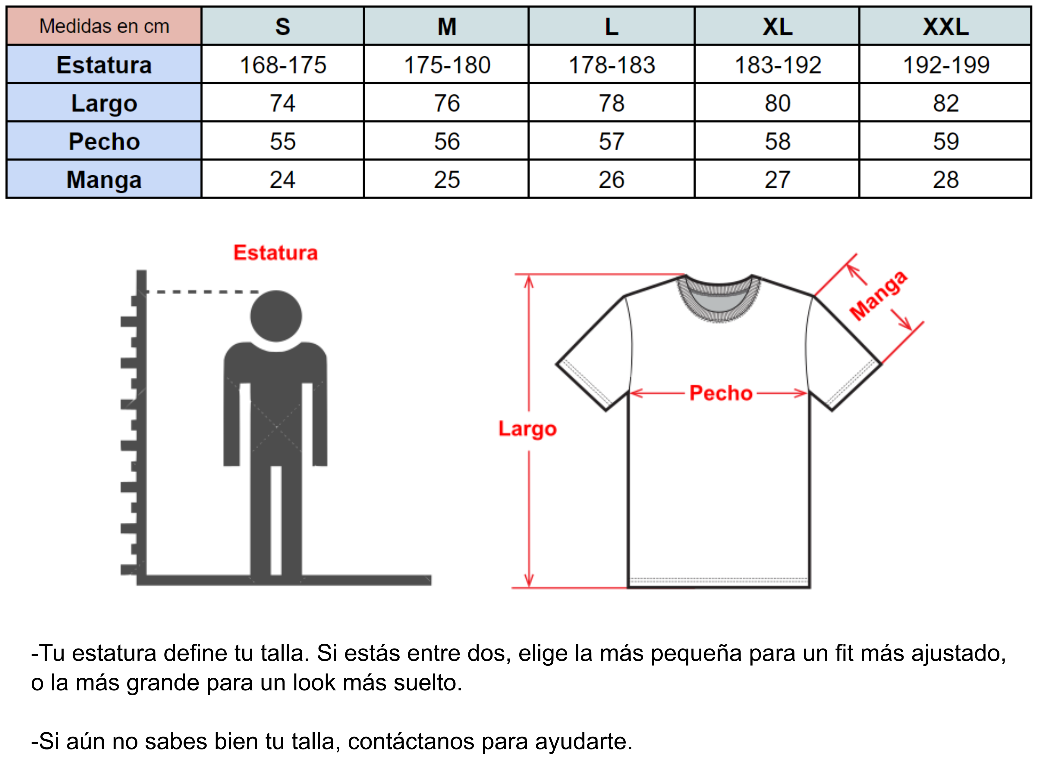 Tabla de Tallas