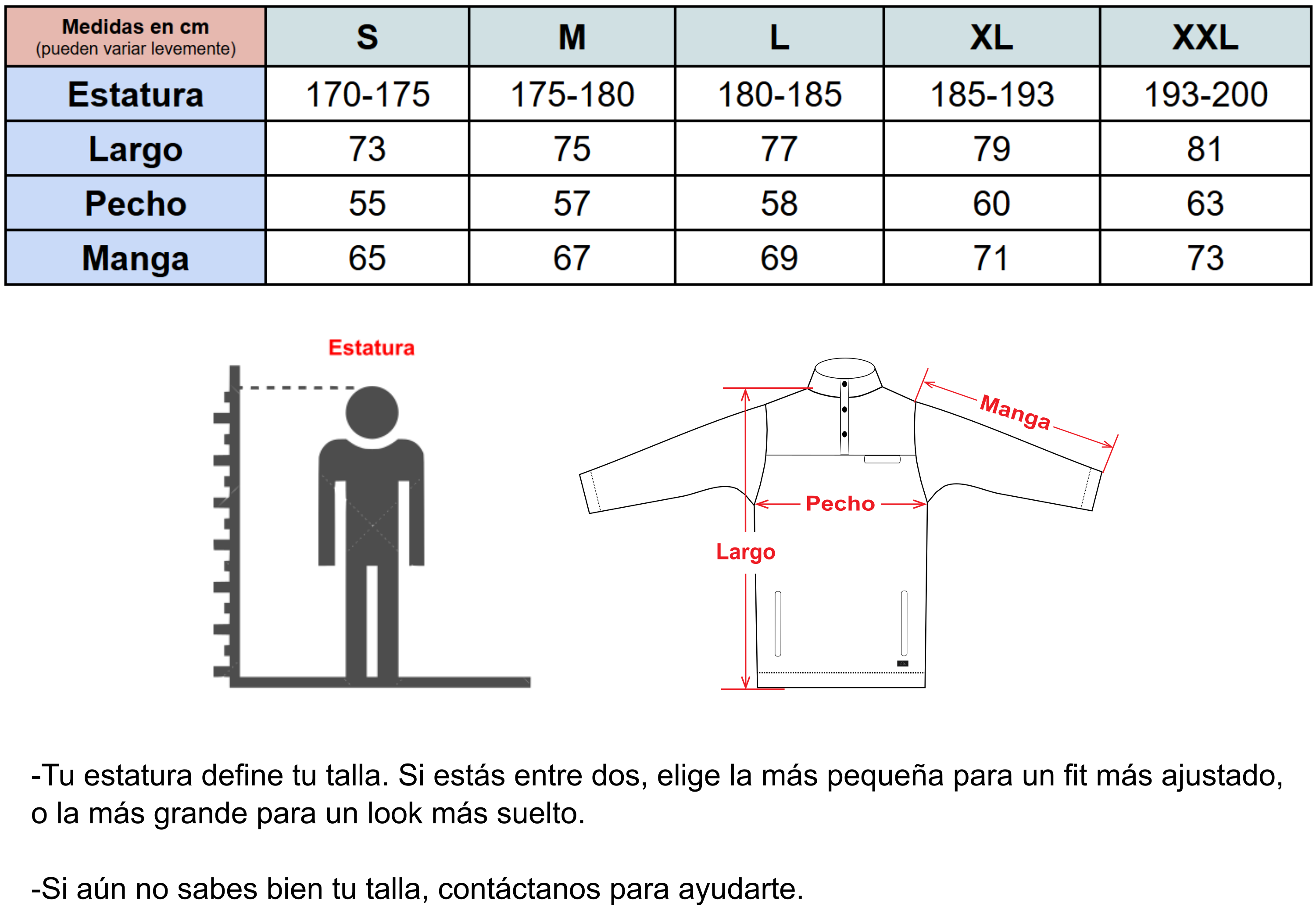 Tabla de Tallas
