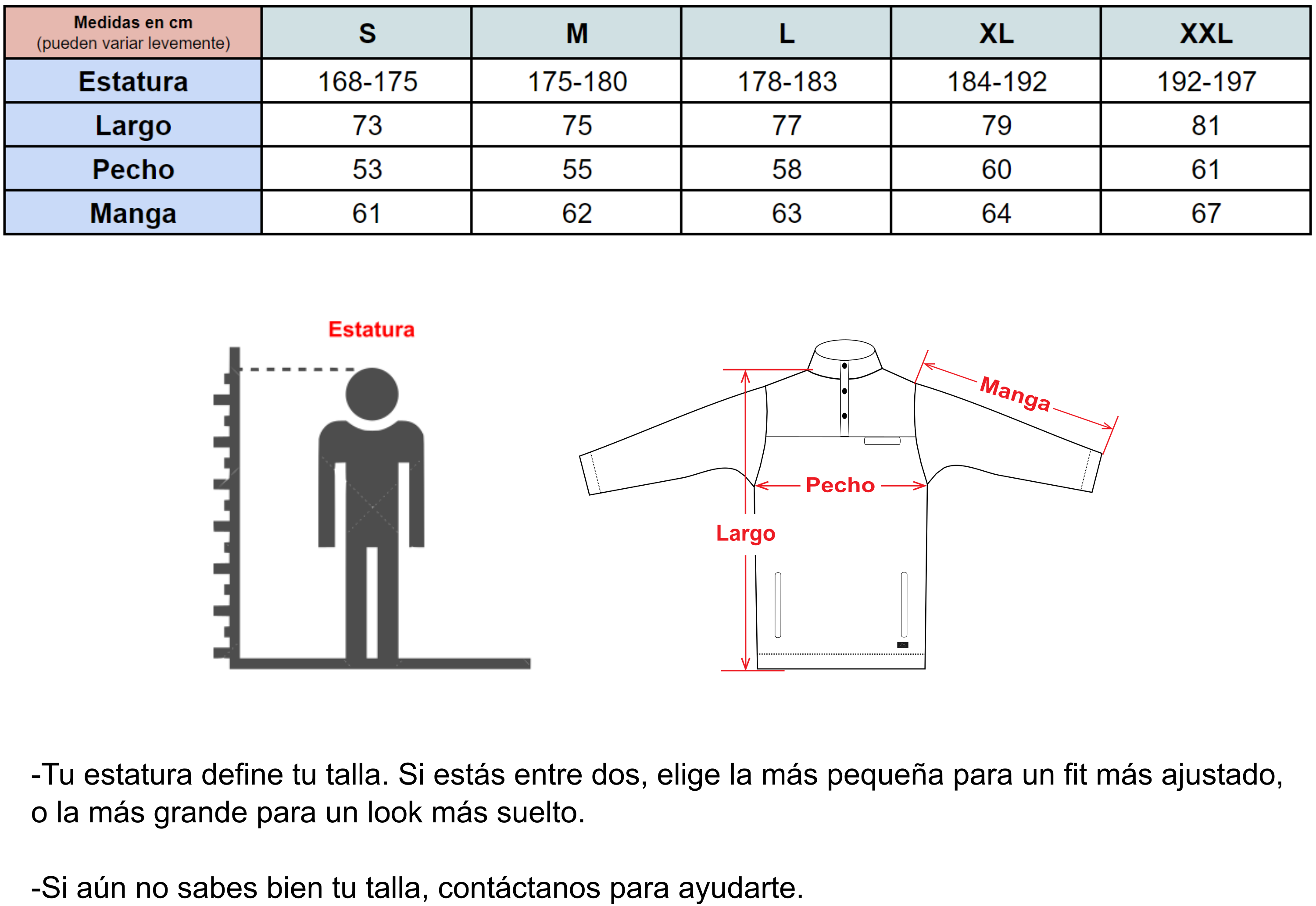 Tabla de Tallas