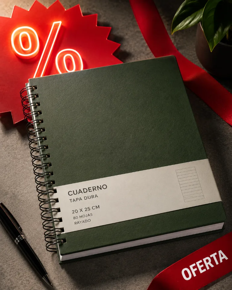 Oferta 50 unidades Cuadernos Grande Premium