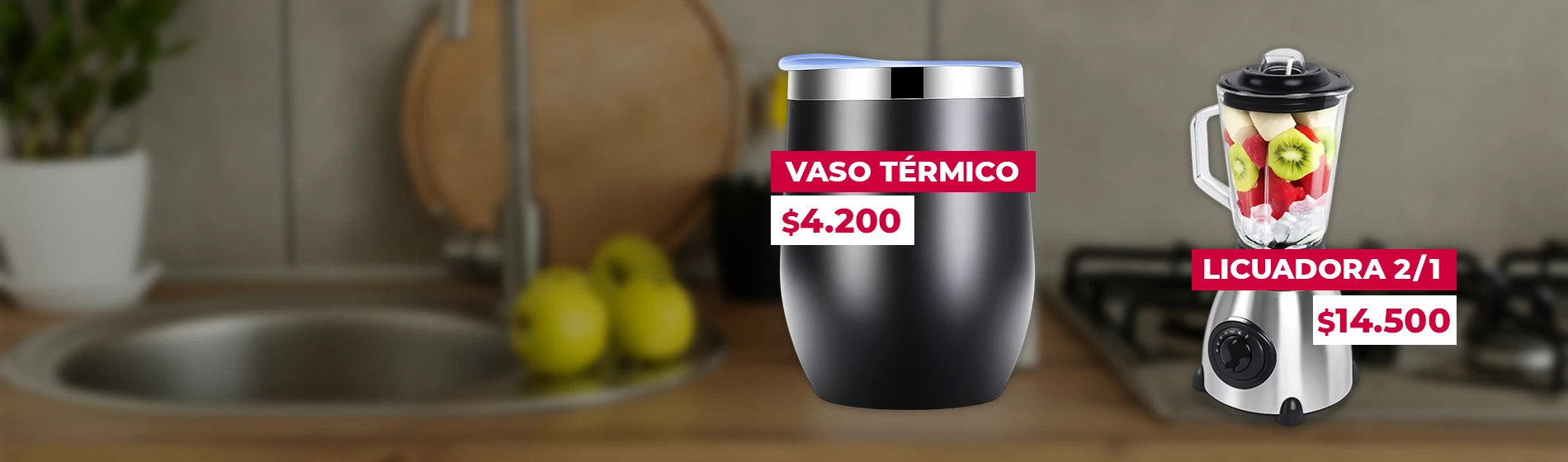 Artículos de cocina Yokoo: Licuadoras y termos.