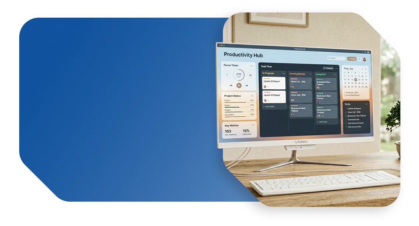 Un escritorio libre de cables para una mente enfocada.