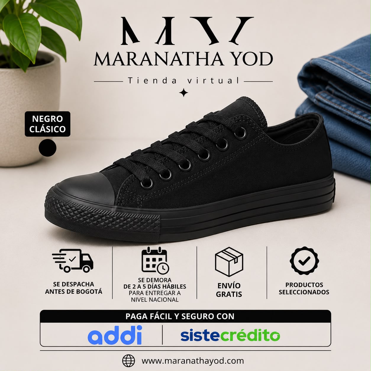 Tenis Todo negro