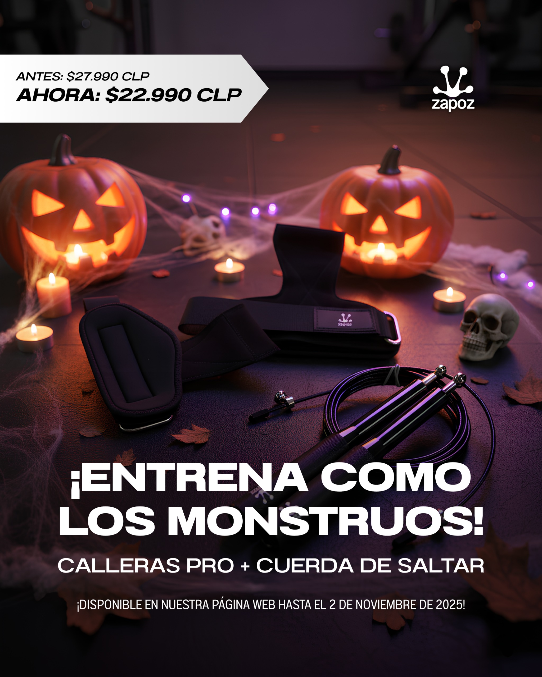 Producto del Mes 🎃🎃🎃<div><b>Calleras Pro + Cuerda</b></div>
