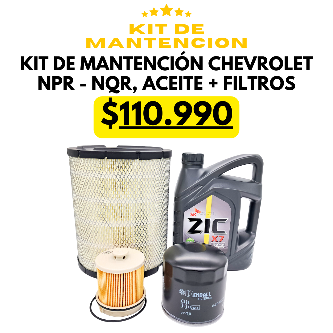 Kit de mantención Chevrolet modelos NPR - NQR.