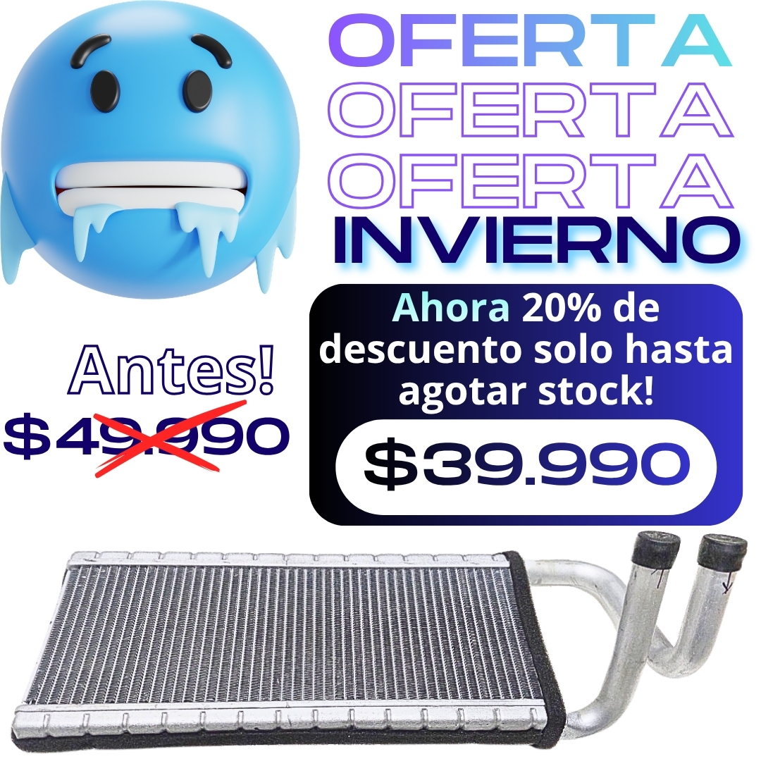 Radiador de Calefacción Chevrolet NQR 5.2cc - NPR 5.2cc - NKR 3.0cc