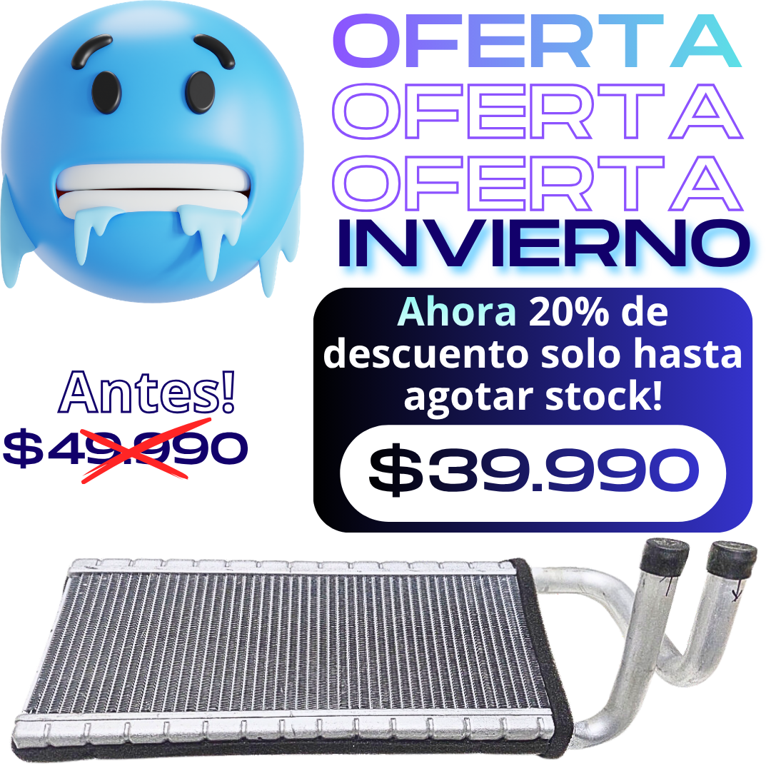 Radiador de Calefacción Chevrolet NQR 5.2cc - NPR 5.2cc - NKR 3.0cc