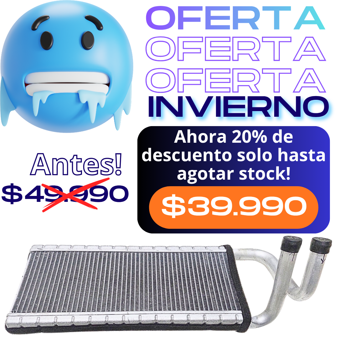 Radiador de Calefacción Chevrolet NQR 5.2cc - NPR 5.2cc - NKR 3.0cc